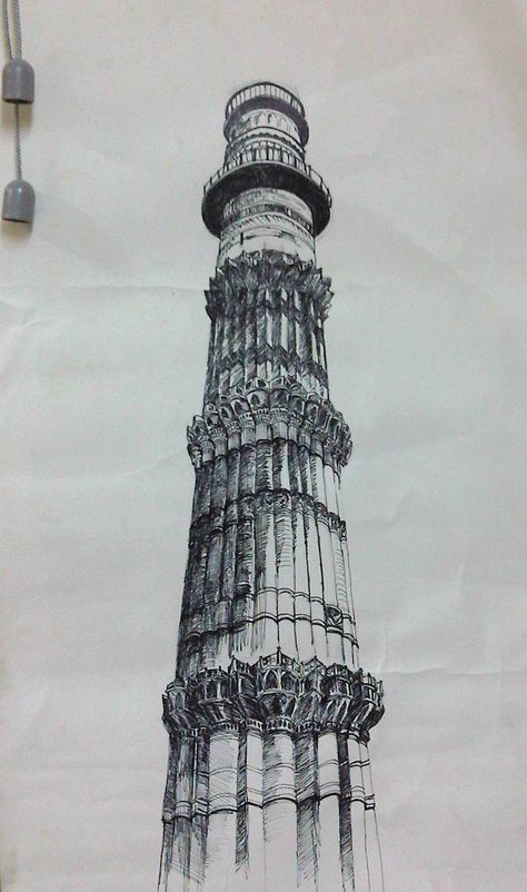 #drawingsketch #anime
 #blackandwhite #traditionalart

#love #doodle Qutub Minar Sketch, Qutub Minar Drawing, Sketching Ideas Pencil, Pencil Sketches For Beginners, Pencil Sketching Ideas, Sketch Portrait Pencil, Sketches For Beginners, Hippie Drawing, Arch Sketch