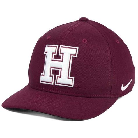 Nike Harvard Crimson Classic Swoosh Cap featuring polyvore women's fashion accessories hats dark maroon nike hat sports team hats nike cap nike maroon hat Hats Nike, Mens Caps And Hats, Maroon Hat, Maroon Nike, Caps And Hats, Nike Cap, Mens Hats, Nike Hat, Dark Maroon