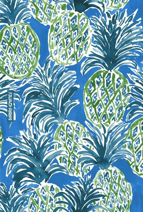 Barbra Ignatiev, Hawaii Pattern, Bold Boho, Hawaii Print, Repeat Prints, Pineapple Pattern, Phone Background, Pineapple Print, Hawaiian Print