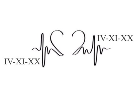 Life Line Tattoo With Name, Heartbeat Tattoo With Name, Lifeline Tattoos, Memorial Tattoo Quotes, Partner Tattoos, Heartbeat Tattoo, Cute Couple Tattoos, Matching Couple Tattoos, Pretty Tattoos For Women