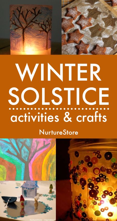 Celebrate the Winter Solstice with children with these winter solstice lessons, crafts and art projects, winter themed walks and solstice food ideas Preschool Winter Solstice Activities, Winter Solstice Ornaments Diy, Winter Solstice Painting, Winter Solstice Crafts For Adults, Winter Solstice Kids Crafts, Yule Log Crafts For Kids, Winter Solstice Crafts For Preschool, Winter Solstice Decorations Diy, Waldorf Advent Crafts