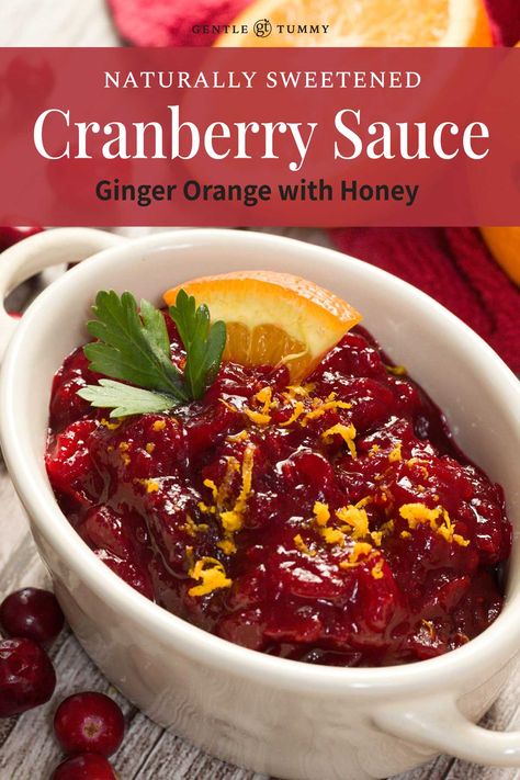 Cranberry Sauce With Honey, Recipe For Thanksgiving Dinner, Healthy Sauce Recipes, Orange Cranberry Sauce, Fresh Cranberry Recipes, Orange Sauce Recipe, Easy Cranberry Sauce, Cranberry Orange Sauce, Dips Recipes