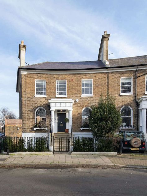 Renovation Challenge: A Historic South London Home Updated for a Young Family - Remodelista Round Foyer Table, Functional Entryway, Parlor Floor, Storybook Homes, Georgian House, London Home, Georgian Homes, Door Sets, Artist House