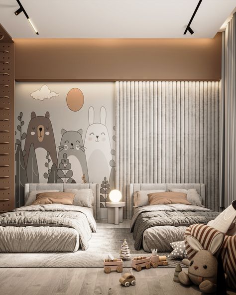 Children Room Design on Behance Gender Neutral Bedroom Kids, Children Room Design, Kids Bedroom Furniture Design, Gender Neutral Kids Room, Bedroom Design Modern, Room Work, Circu Magical Furniture, Magical Furniture, Kids Room Interior Design