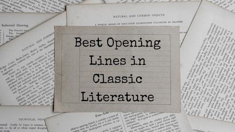 The most beloved authors know that it only takes one sentence, even one word, to lure readers in an entirely different world or dimension. The joy of finding this level of captivation at the beginning of a book is a kind of satisfaction that cannot be traded for anything. Opening Lines What is so special […] First Sentences Of Books, First Sentence Of A Book, Beginning Of A Story, Letters To God, Opening Lines, Best Books List, Famous Novels, Different World, Educational Board