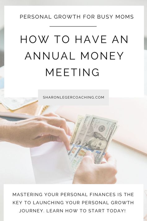 Having a budget meeting with your spouse can be a game changer for your personal finances. This blog post will walk you through how to do an annual money meeting to start tackling some of your financial goal ideas. You will also learn some personal finance tips that will help you jumpstart your new year's resolutions. Annual Planning Meeting, Marriage Meeting, Goal Ideas, Annual Planning, Growth Inspiration, Personal Finance Tips, Personal Growth Books, Personal Growth Quotes, Personal Growth Plan