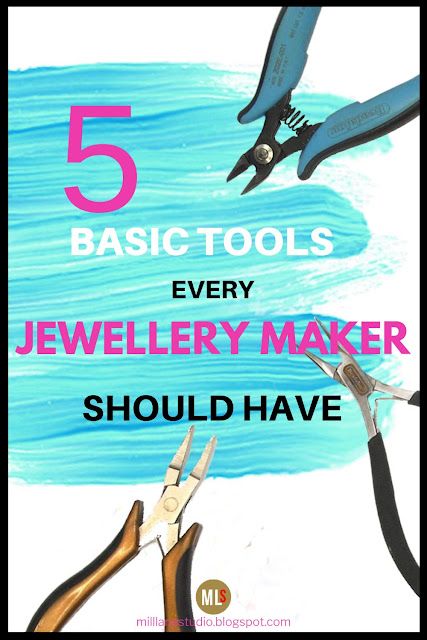 Jewelry Holder Wall, Basic Tool Kit, Jewellery Making Tools, Round Nose, Chain Nose Pliers, Jewelry Rack, Flat Nose, Making Jewellery, Basic Jewelry