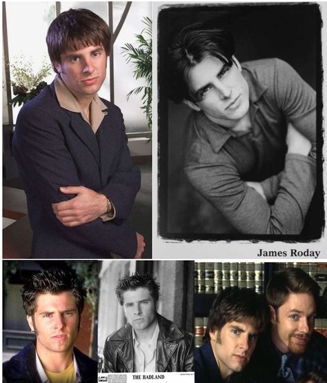 James Roday Rodriguez early headshots and...whatnot. Clockwise from upper left: Promo shot in character for 2001 series "First Years." Early headshot. Promo for "First Years" with Mackenzie Astin who later guested on "Psych." Headshot for "The Badland" which does not appear on his IMDB, so maybe a pilot? Last photo unknown but oh, that coif! Psych Wallpaper, James Roday Rodriguez, Mackenzie Astin, Psych Cast, Psych Memes, Shawn And Gus, Smash Board, James Roday, Psych Tv