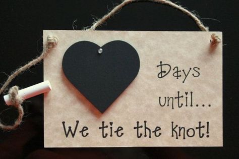 Etsy%202 Wedding Countdown Quotes, Countdown Quotes, Countdown Sign, Engagement Presents, Wedding Countdown, Engagement Gifts For Couples, Planner Gift, Wedding Toasts, Chalkboard Wedding