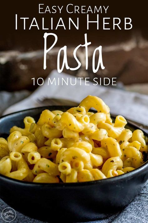 Side Dish For Chicken, Pasta Side Dishes Easy, Herb Pasta, Pasta Side, Sprouts Recipes, Resep Pasta, Steak Side Dishes, Creamy Pasta Dishes, Simple Pasta