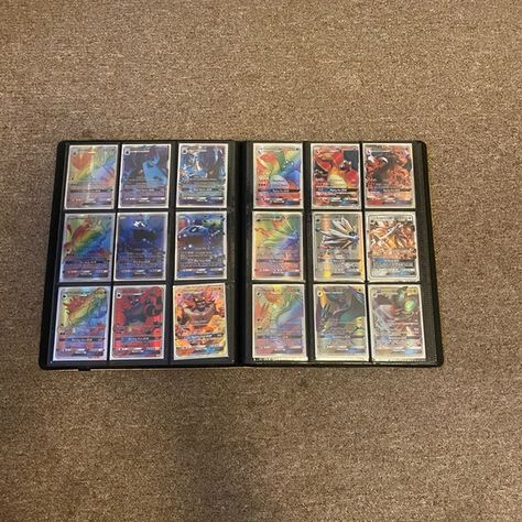 Pokémon cards (binder included) Pokemon Cards Binder, Pokemon Binder Organization, Pokemon Card Binder, Pokemon Binder, Yellow Pikachu, Binder Organization, Childhood Nostalgia, Pokemon Pictures, Pokemon Cards