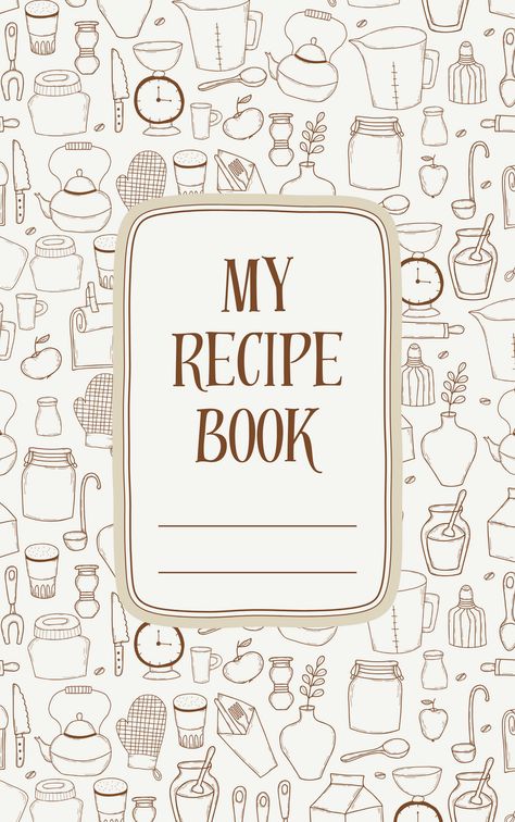 Recipe Book Cover Design Aesthetic, Cooking Journal Cover, Cookery Book Cover Design, Recipe Book Front Cover Design, Cook Book Journal Ideas, Recipe Book Cover Design Ideas, Journal Recipe Ideas, Cook Book Cover Design Ideas, Sketch Book Design Cover