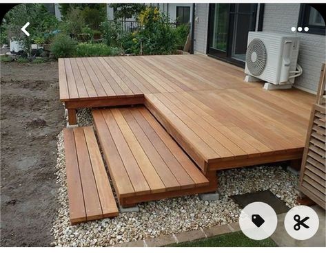 Backyard Decking Ideas, Decking Ideas Outdoor, Backyard Decking, Ideas For Small Gardens, Small Backyard Decks, Outdoor Decking, Decking Ideas, Ideas For Backyard, Deck Steps