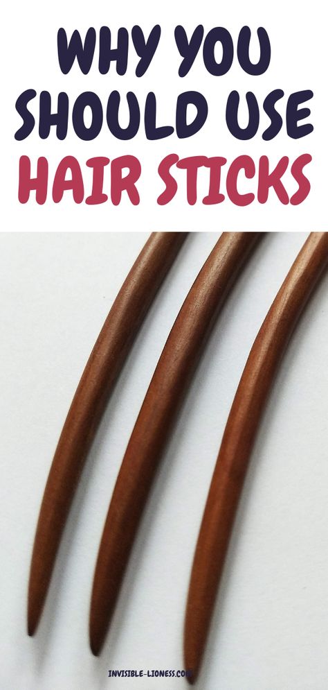 Find out here what exactly a hair stick is and how to use it! Hair Ornaments Hairstyles, Diy Hair Sticks How To Make, Diy Hair Paranda, Diy Hair Sticks, How To Use Hair Sticks, How To Put In A Hair Stick, Matomage Hair Styling Stick, Hair Stick Styles, How To Use A Hair Stick