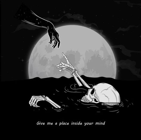 Skeleton Computer Wallpaper, Dark Skeleton Art, Discord Profile Pics Dark Aesthetic, It’s All In Your Head Tattoo, Skeleton Wallpaper Aesthetic Dark, Space Skeleton, Skull Love, Skeleton Pfp, Skeleton Quotes