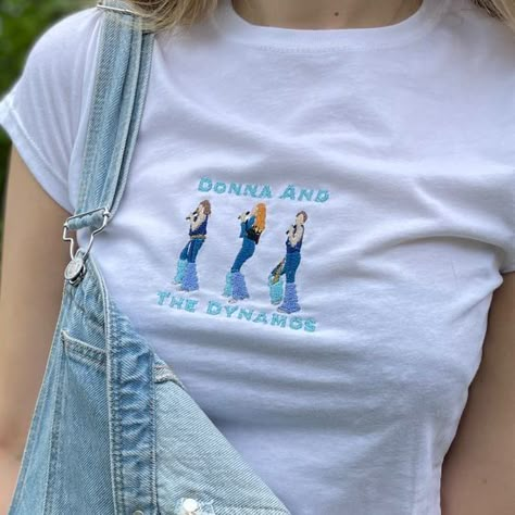 Mamma Mia Embroidery, Donna And The Dynamos, Mia Vibes, Famous Clothes, The Dynamos, Dynamic Trio, Bar Scene, Best Of Friends, Here We Go Again