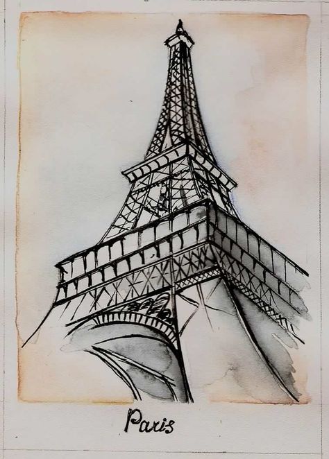 Eiffel Tower drawing Eiffel Tower Sketch Architecture, Paris Eiffel Tower Drawing Sketches, Paris Aesthetic Sketch, Effie Tower Drawing, Eiffel Tower Aesthetic Drawing, Eiffel Tower Draw, Effile Tower Sketch, French Drawing Ideas, Paris Architecture Drawing