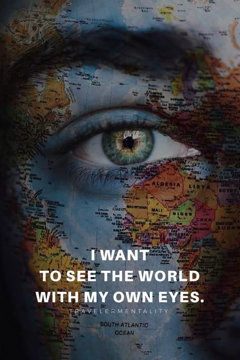 #travelpassport #livetotravel #travelmore #travelermentality #travelquote #traveljunkie #writetotravel #travelwriter #quotesdaily #quoteoflife #quotagram #postivevibes #positivemind  #eyes #world #worldmap Best Travel Quotes, Travel Wallpaper, Travel Quotes Inspirational, Adventure Quotes, Visual Statements, See The World, Colorful Style, Reality Quotes, Travel Quotes