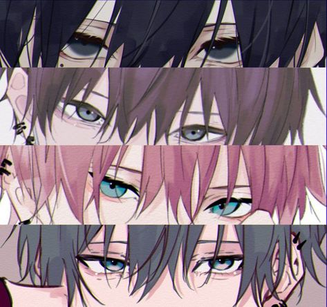 Masculine Eyes Drawing Anime, Anime Eyes Angles, Anime Guy Eyes Drawing, Anime Reference Eyes, Anime Boy Eyes Reference, Anime Male Eyes Reference, Anime Man Eyes, Boy Eyes Drawing Reference, Male Eyes Reference