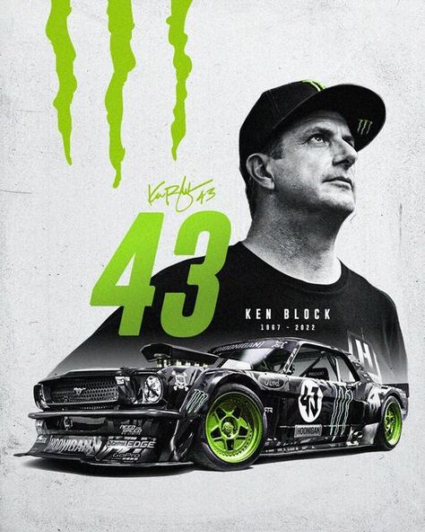 Rahal Nejraoui on Instagram: "Tribute to the legend @kblock43 . - I was devastated when I head the news yesterday. - Ken block is one of the guys that I truly respected because he gave it all and inspired so many people to join the rally and drift movement. - May he rest in peace. - Follow @rahalarts for more edits and fanarts." Ken Block Mustang, Mtv Roadies, Kenworth T680, Shin Godzilla, Mustang Wallpaper, Cars Art, Ken Block, Formula Drift, Cop Show