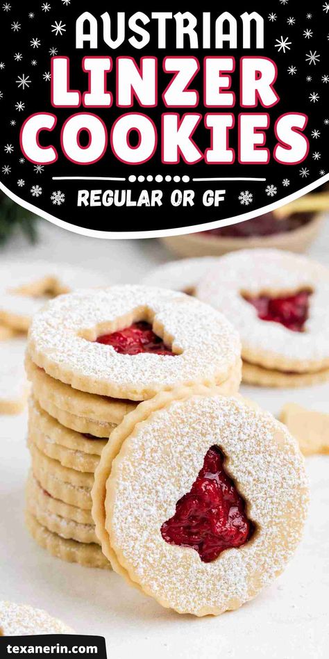 Linzer Cookies With Almond Flour, Linzer Cookies Without Almond Flour, Jam Cookie Recipes, Lemon Linzer Cookies, Almond Christmas Cookies, Easy Gluten Free Cookies, Jam Cookies Recipe, Almond Flour Recipes Desserts, Gluten Free Linzer Cookies