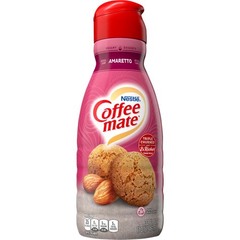 Amaretto Coffee Creamer, Amaretto Coffee, Nestle Coffee Mate, Flavored Coffee Creamer, Creamer Recipe, Coffee Mate, Grocery Foods, Calories A Day, Online Grocery Shopping