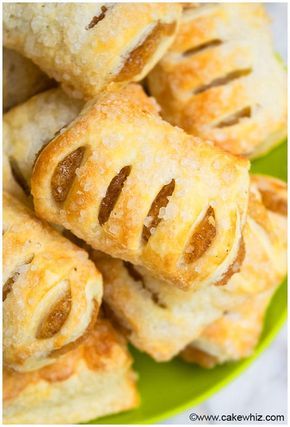 Apple Strudel Recipe From Scratch Mini Apple Turnovers With Puff Pastry, Pastry Recipes From Scratch, Mini Apple Strudel Recipe, Apple Strudel Recipe From Scratch, Apple Turnovers From Scratch, Mini Apple Turnovers, Apple Danish Recipe, Apple Strudel Muffins, Mini Strudel