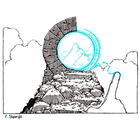 Rebuilding, A. Shipwright on ArtStation at https://www.artstation.com/artwork/5XeGO8 A Shipwright, Desain Editorial, 다크 판타지, Fantasy Map, Fantasy Concept Art, Magic Art, 판타지 아트, Environment Concept Art, Ink Illustrations