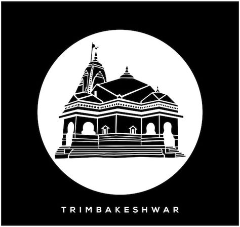 Lord shiva trimbakeshwar jyotirlinga tem... | Premium Vector #Freepik #vector #indian-temple #hindu-temple #temple #lord Trimbakeshwar Temple, About Lord Shiva, Temple Vector, Temple Hindu, Temple Logo, Indian Temple, Hindu Temple, Lord Shiva, Vector Icons