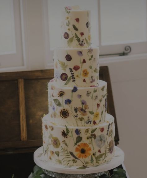 Garden Inspired Wedding, Summer Wedding Cakes, Festival Bride, Floral Wedding Cakes, Walled Garden, Wedding Cake Inspiration, Tiered Wedding Cake, Wildflower Wedding, Wedding Cake Ideas