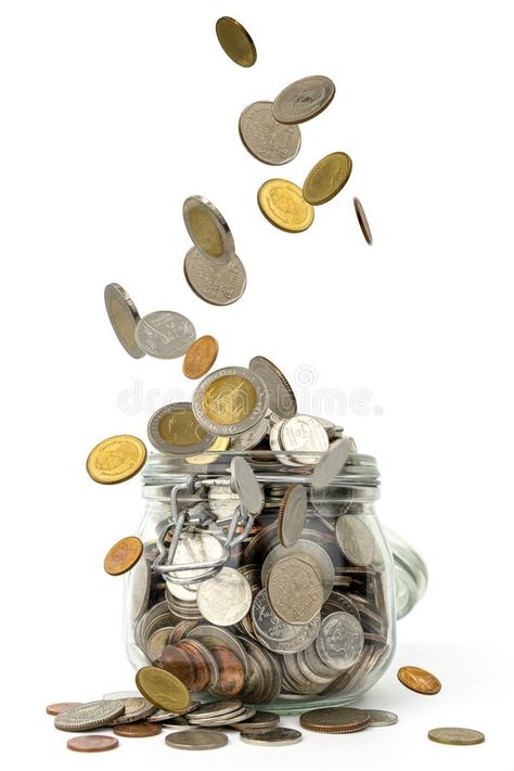 Coins falling into glass jar. Coins falling on pile of money into glass jar on #Sponsored , #AFFILIATE, #ad, #falling, #money, #pile, #Coins Money Pile, Pile Of Money, Typography Texture, Save For Retirement, Texture Ideas, Money Jars, Red Wallet, Retail Logo, 3d Artwork