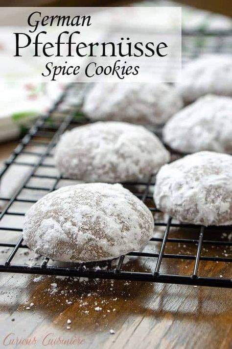 German Spice Cookies, Pfeffernusse Cookies, German Food Authentic, German Christmas Cookies, German Cookies, Christmas Classic, Christmas Treat, Spice Cookies, Classic Cookies