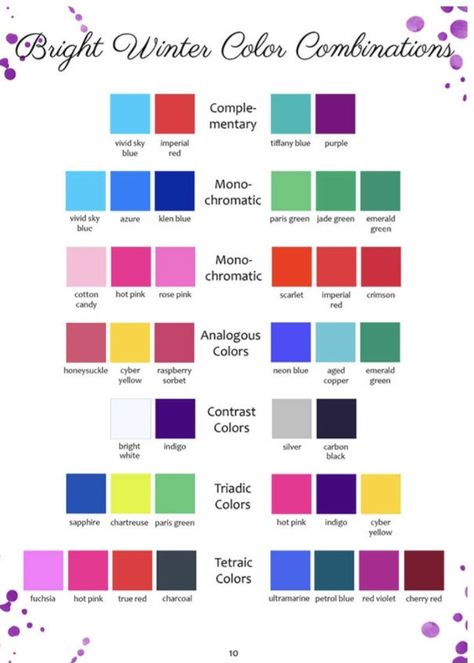 Winter Color Season, Jewel Tone Outfits, Clear Winter Palette, Color Theory Lessons, Bright Winter Outfits, Deep Winter Colors, Clear Winter, Mode Tips, Winter Color Palette