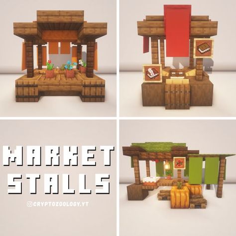 Minecraft Market, Minecraft Shops, Minecraft Decoration, Rumah Minecraft Sederhana, Minecraft Interior Design, Bangunan Minecraft, Minecraft Farm, Cool Minecraft Creations, Minecraft Medieval