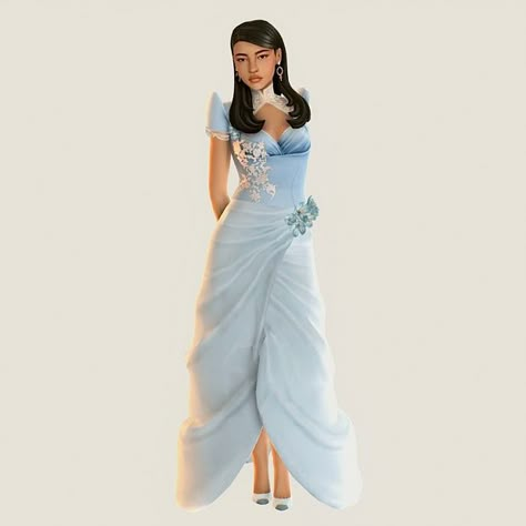 Sims 4 Philippines Cc, Sims Dresses, Philippines Outfit, Sims 4 Challenges, Sims 4 Dresses, Sims 4 Collections, Sims 4 Mods Clothes, Dress Hairstyles, Sims 4 Clothing