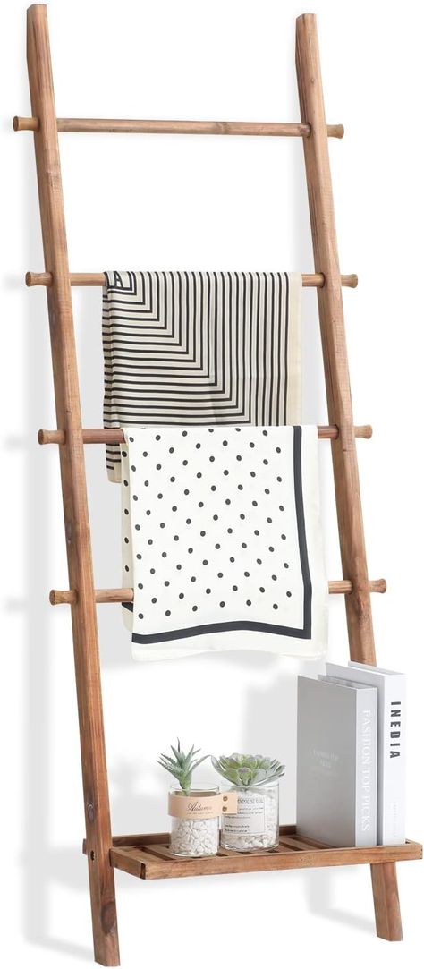 Blanket Ladder Living Room, Wooden Towel Rack, Farmhouse Blanket Ladder, Wood Blanket Ladder, Wooden Blanket Ladder, Shelf For Living Room, Rack For Bathroom, Quilt Display, Farmhouse Quilts