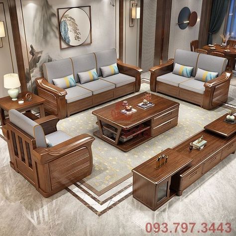 [PaidAd] Home Decor Ideas For Fancy Wooden Sofa Set Designs And Gorgeous Ideas|| Living Room Sofa Set|| #woodenlivingroomsofaset Sofa Design Wood, Furnitur Ruang Keluarga, Wooden Sofa Set Designs, Wooden Sofa Designs, Corner Sofa Design, Wooden Bed Design, Sofas For Small Spaces, Living Room Sofa Set, Set Sofa