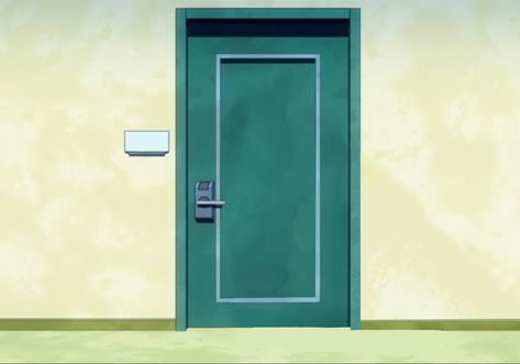 Anime Door Background, Bnha Classroom Background, Ua Dorms, Door Background, Dorm Room Doors, Classroom Background, Mha Dr, Character Sheet Template, Episode Backgrounds