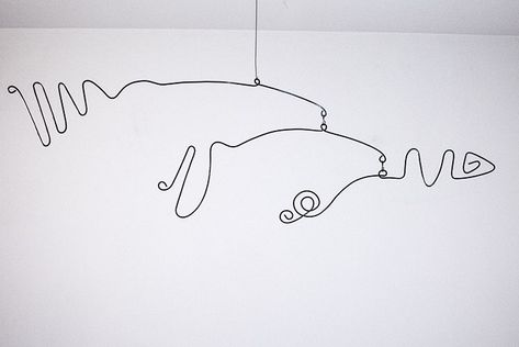 Wire Mobile, Calder Mobile, Mobile Sculpture, Wire Sculptures, Art Wire, Mobile Art, Kinetic Art, Kinetic Sculpture, Hanging Mobile