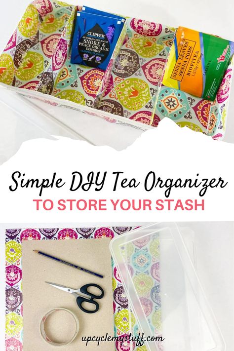 Bring order to your tea collection with our Simple DIY Tea Organizer! Transform everyday materials into a practical and stylish storage solution for your favorite brews. Enjoy the simplicity of crafting while adding a touch of organization to your tea time routine. Diy Tea Organizer Ideas, Diy Tea Organizer, Tea Organization Storage, Diy Tea Bags, Tea Organizer, Tea Box Storage, Tea Bag Storage, Tea Organization, Diy Tea