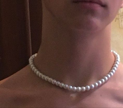 Alex Grant, Pearl Necklace Aesthetic, Basic White Boy, Mens Pearl Necklace, Pearl Necklace Men, Blonde Boy Aesthetic, Boys Necklace, Mens Beaded Necklaces, Ocean Necklace