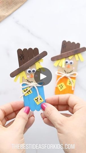 296K views · 7K reactions | POPSICLE STICK SCARECROW 🌾  This is an oldie I made back in 2020 - but it’s still one of my favorites! It’s such a fun fall craft for kids - you just need Popsicle sticks, paper and paint.  I used a small stick for the hat brim but you can also cut one in half.   Follow me @bestideasforkids for more fun crafts for kids. 🌾❤️  #fallcrafts #fallcraftsforkids #diycrafts #craftsforkids #craftymom #craftymama #craftykids #popsiclesticks #kidscrafts | Kim McLeod | The Best Ideas for Kids | Skyline · Season of Fall Popsicle Stick Scarecrow, Popsicle Stick Crafts For Kids, Halloween Decorations Apartment, Scarecrow Crafts, Fun Fall Crafts, Halloween Decorations Diy Outdoor, Fall Craft, Popsicle Stick Crafts, Crafty Mama