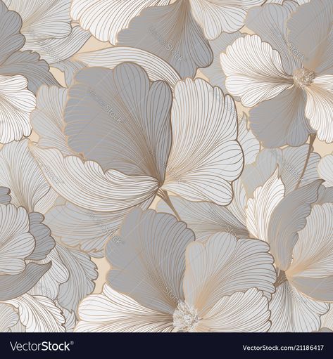 Beige Wallpaper Texture, Wallpaper Seamless Texture, Wallpaper Texture Seamless, Garden Texture, Grey Floral Wallpaper, Wallpaper Seamless, Floral Texture, Floral Seamless Pattern, Beige Wallpaper