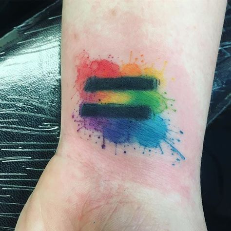 Transgender Tattoo, Lgbtq Tattoos, Gay Tattoos, Gay Pride Tattoos, Equality Tattoos, Lgbt Tattoo, Pride Aesthetic, Rainbow Tattoo, Inspiring Tattoos