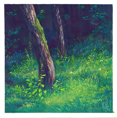 Gouache Illustrations, Gouache Art, Wow Art, Nature Art Painting, Landscape Illustration, 판타지 아트, Painting Art Projects, Tempera, Gouache Painting