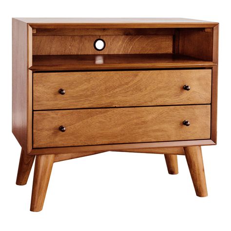 Brewton Large Acorn Wood Nightstand With Drawers - World Market Large Nightstands, Nightstand With Drawers, Large Nightstand, Grande Table, Cost Plus World Market, 2 Drawer Nightstand, Wood Nightstand, Metal Drawers, Drawer Nightstand