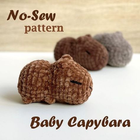 Free Crochet Patterns, Amigurumi & Crafters on the Tedooo App | FREE PATTERN 🤎 | Facebook Hamster Free Crochet Pattern, Amigurumi Capybara Free Pattern, Hamster Crochet Pattern Free, No Sew Crochet Amigurumi Free Patterns, Crochet Stuffy Free Pattern, Capybara Crochet Pattern Free, Crochet Plushies Pattern Free, Capybara Crochet Pattern, Handmade Childrens Gifts