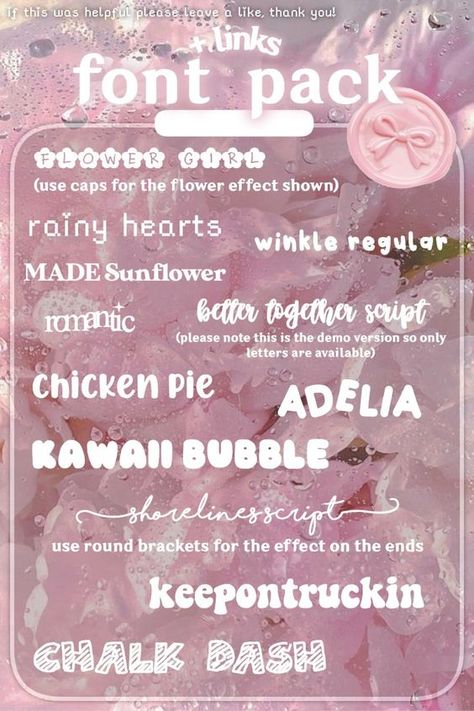 ? font pack - all links are directly to the dafont.com website :) Font #font Fonts #fonts Bubble Font #bubblefont Bubble Fonts #bubblefonts 13.208 Kawaii Fonts Dafont, Cute Dafont Fonts, Kawaii Fonts, Kawaii Font, Bubble Handwriting, Fonts Bubble, Fonts Dafont, Dafont Fonts, Top Free Fonts