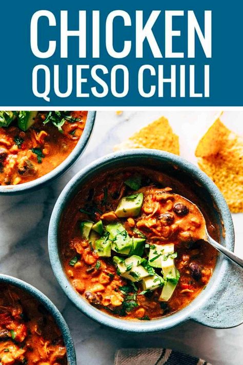 Queso Chicken Chili: creamy, spicy, and so easy. Made with roasted corn, jalapeño, and creamy Pepper Jack cheese. Super easy dinner recipe! | pinchofyum.com Clinical Dietitian, Queso Chicken, Pinch Of Yum, Super Easy Dinner, Jalapeno Recipes, Chicken Chili Recipe, Roasted Corn, Pepper Jack Cheese, Pepper Jack