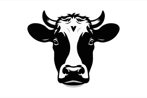 Cow head silhouette Cow Head Silhouette, Head Silhouette, Illustrations Art, Cow Head, About Art, Vector File, Art Illustration, Graphic Resources, White Background